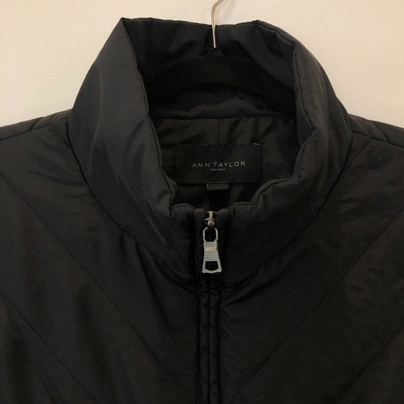 Ann Taylor Winter Padded Vest with Stretch Sides - Picture 3 of 4